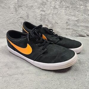 Nike 880268-013 SB Portmore II 2 Solar Men Size 11 Black Canvas Skateboard Shoes